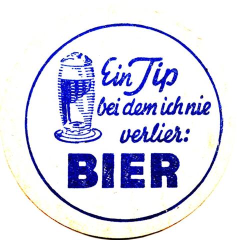 unbekannt ----- bier rund 2c (180-ein tip-l o glas-blau)